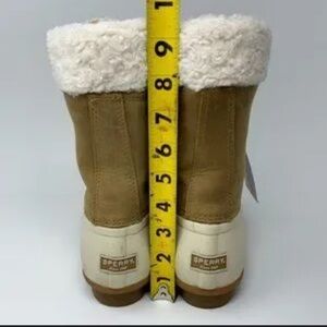 Sperry Brown and White Winter Boots